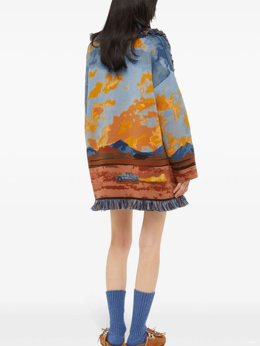 Affordable Alanui Women wool-blend cardigan On Road The 0704
